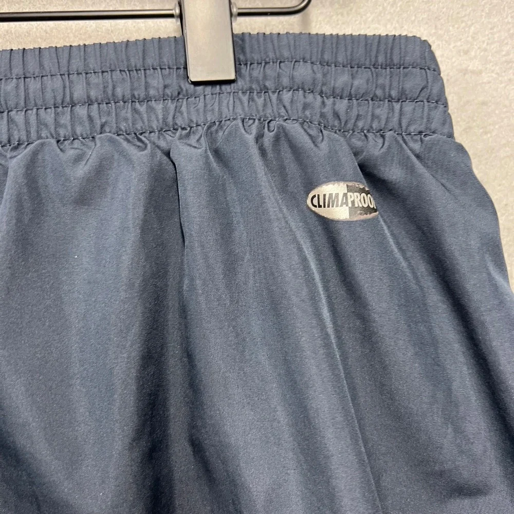 Adidas Mens XL Navy Blue ClimaProof Mesh Lined Track Pants‎ 3 Stripe AZF001